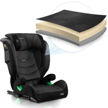 Autosjedalica Nukido Louis Soft 15–36 Kg, Crno/siva, Isofix 7