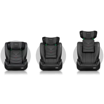 Autosjedalica Nukido Louis Soft 15–36 Kg, Crno/siva, Isofix 8