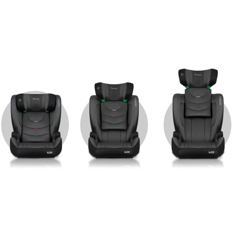 Autosjedalica Nukido Louis Soft 15–36 Kg, Crno/siva, Isofix 8