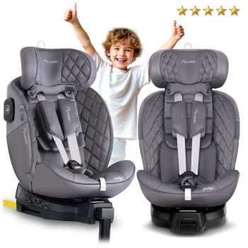 Autosjedalica Nukido Prestige Line 0–36 Kg, Siva, Isofix 2