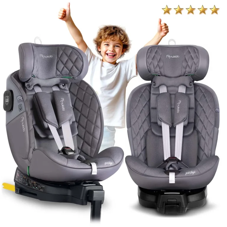 Autosjedalica Nukido Prestige Line 0–36 Kg, Siva, Isofix 2