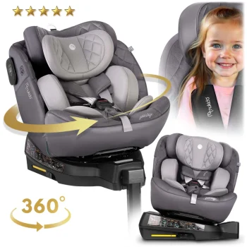 Autosjedalica Nukido Prestige Line 0–36 Kg, Siva, Isofix 8