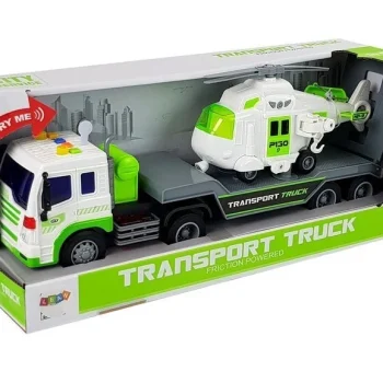 Autotransporter Na Baterije 1:16 S Helikopterom 5
