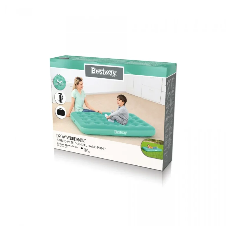 Bestway Drowsydreamer Napuhani Madrac Plavi 158×89×18 Cm 9
