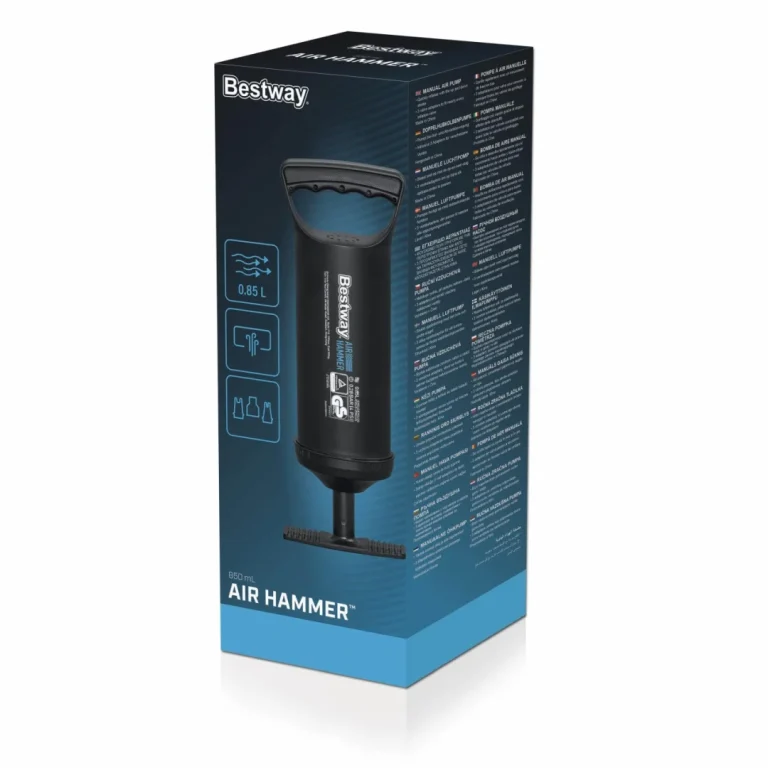 Bestway Klipna Ručna Pumpa 0,85 L/ciklus + 3 Nastavka + Fleksibilno Crijevo 8