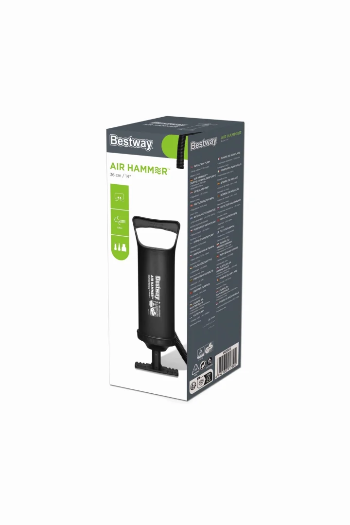 Bestway Klipna Ručna Pumpa 1,85 L/ciklus + 3 Nastavka + Fleksibilno Crijevo 8