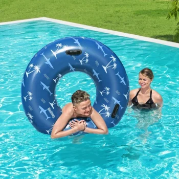 Bestway Plavi Morski Psi Prsten Za Plivanje 119 Cm Vinil + 2 Ručke, Plava 11