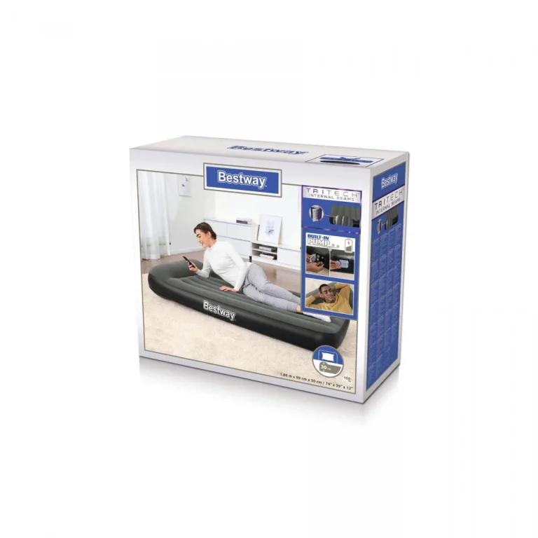 Bestway Napuhani Madrac S Ugrađenom Pumpom 188×99×30 Cm 10