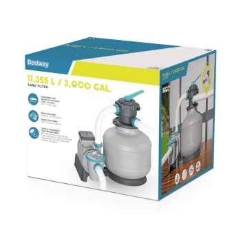 Bestway Pumpa Za Pješčani Filter Za Bazene 11355 L + Priključci + Crijeva 14