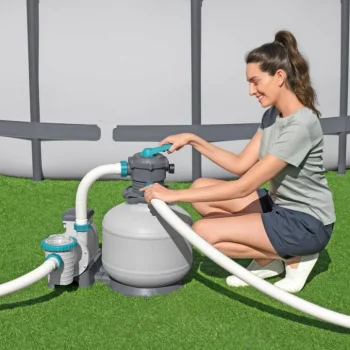Bestway Pumpa Za Pješčani Filter Za Bazene 11355 L + Priključci + Crijeva 9
