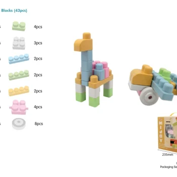 Bio Kocke 43 Dijela Pastelne 18 Mjeseci+ 5
