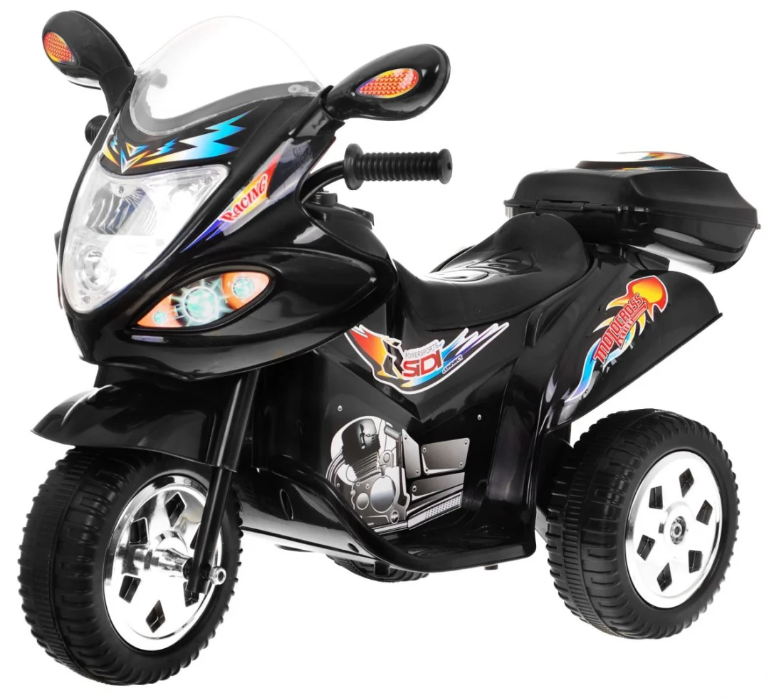 Bjx 088 Električni Tricikl Za Najmlađe Crni + Zvuci + Svjetla, Crna Motor Na Akumulator 1