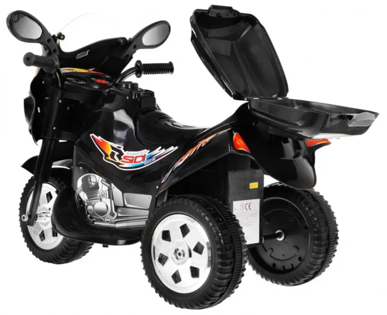 Bjx 088 Električni Tricikl Za Najmlađe Crni + Zvuci + Svjetla, Crna Motor Na Akumulator 2