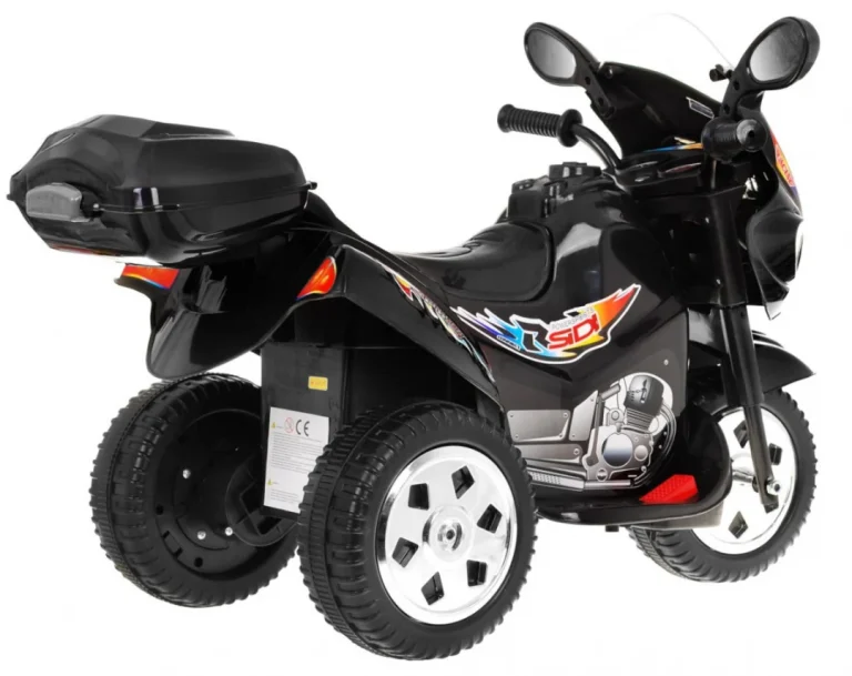 Bjx 088 Električni Tricikl Za Najmlađe Crni + Zvuci + Svjetla, Crna Motor Na Akumulator 3