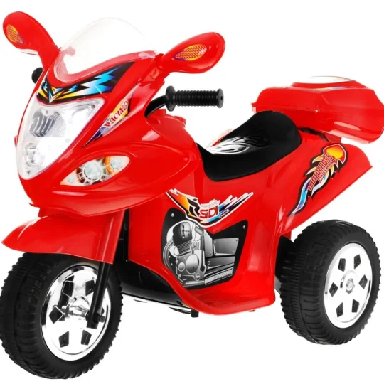 Bjx 088 Električni Tricikl Za Najmlađe Crveni + Zvuci + Svjetla, Crvena Motor Na Akumulator 1