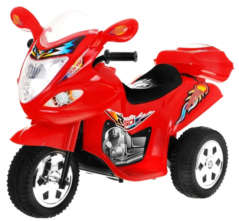 Bjx 088 Električni Tricikl Za Najmlađe Crveni + Zvuci + Svjetla, Crvena Motor Na Akumulator 1