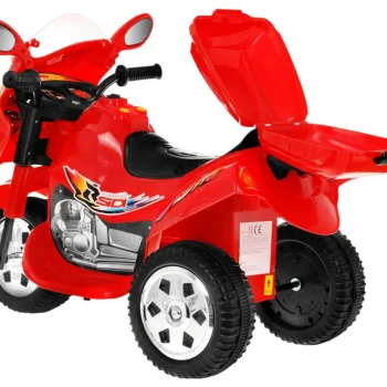 Bjx 088 Električni Tricikl Za Najmlađe Crveni + Zvuci + Svjetla, Crvena Motor Na Akumulator 2