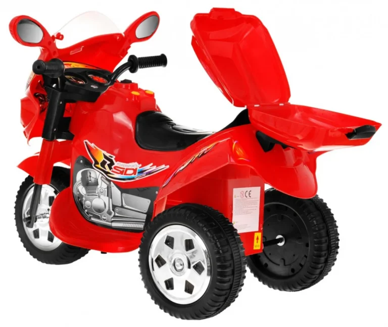 Bjx 088 Električni Tricikl Za Najmlađe Crveni + Zvuci + Svjetla, Crvena Motor Na Akumulator 2