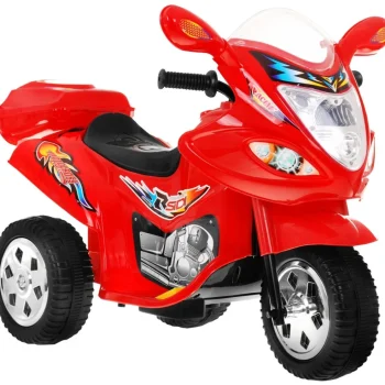 Bjx 088 Električni Tricikl Za Najmlađe Crveni + Zvuci + Svjetla, Crvena Motor Na Akumulator 3