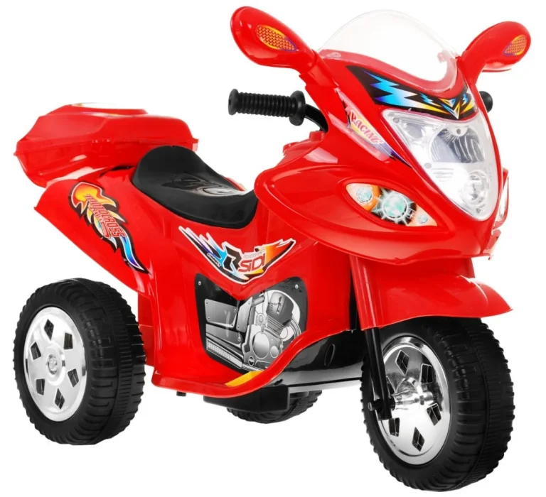 Bjx 088 Električni Tricikl Za Najmlađe Crveni + Zvuci + Svjetla, Crvena Motor Na Akumulator 3
