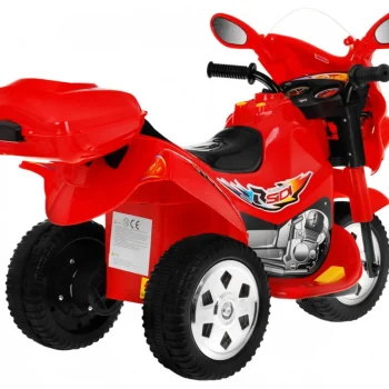 Bjx 088 Električni Tricikl Za Najmlađe Crveni + Zvuci + Svjetla, Crvena Motor Na Akumulator 4