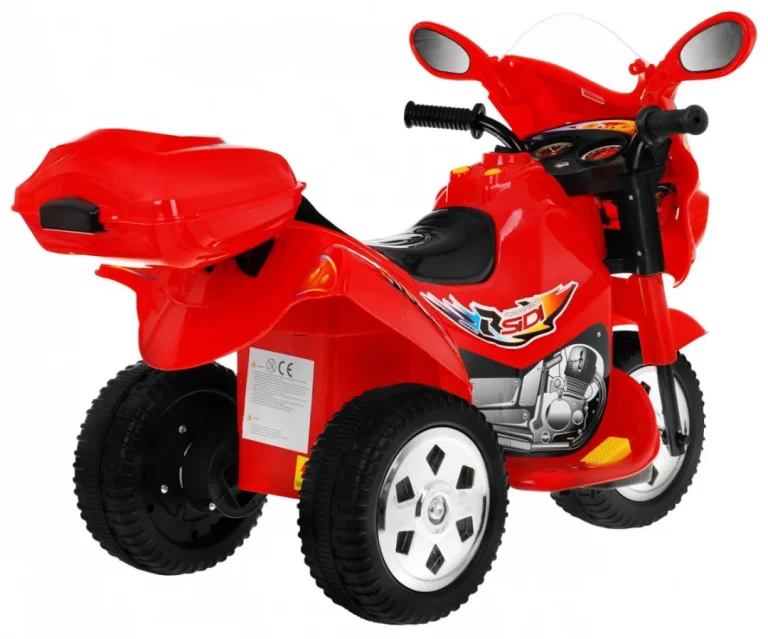 Bjx 088 Električni Tricikl Za Najmlađe Crveni + Zvuci + Svjetla, Crvena Motor Na Akumulator 4