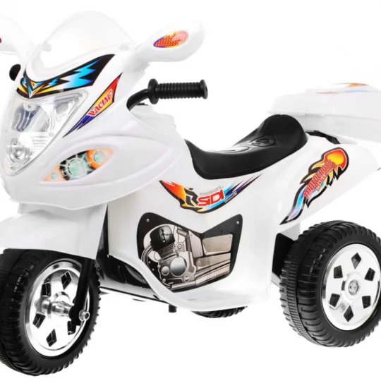 Bjx 088 Električni Tricikl Za Najmlađu Djecu Bijeli + Zvuci + Svjetla, Bijela Motor Na Akumulator 1