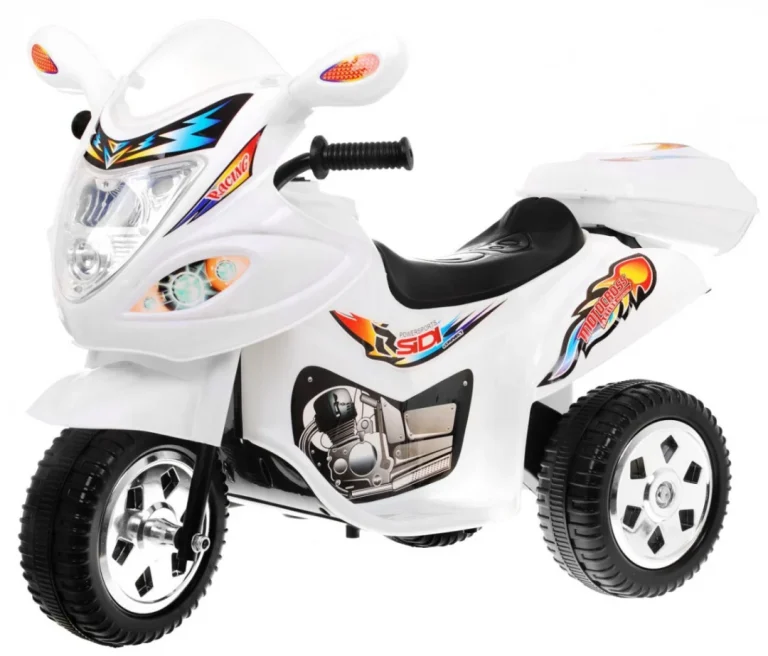 Bjx 088 Električni Tricikl Za Najmlađu Djecu Bijeli + Zvuci + Svjetla, Bijela Motor Na Akumulator 1