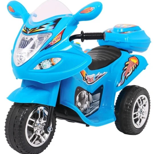 Bjx 088 Električni Tricikl Za Najmlađu Djecu Plavi + Zvuci + Svjetla, Plava Motor Na Akumulator 1