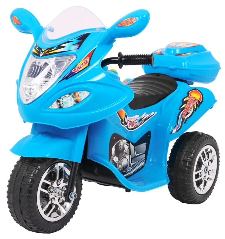 Bjx 088 Električni Tricikl Za Najmlađu Djecu Plavi + Zvuci + Svjetla, Plava Motor Na Akumulator 1