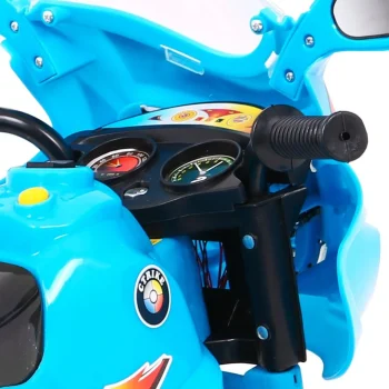 Bjx 088 Električni Tricikl Za Najmlađu Djecu Plavi + Zvuci + Svjetla, Plava Motor Na Akumulator 12