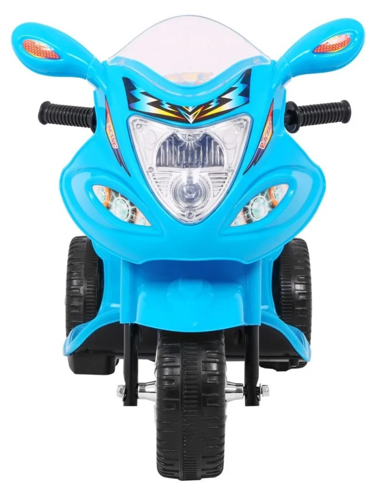 Bjx 088 Električni Tricikl Za Najmlađu Djecu Plavi + Zvuci + Svjetla, Plava Motor Na Akumulator 3