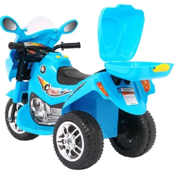 Bjx 088 Električni Tricikl Za Najmlađu Djecu Plavi + Zvuci + Svjetla, Plava Motor Na Akumulator 5