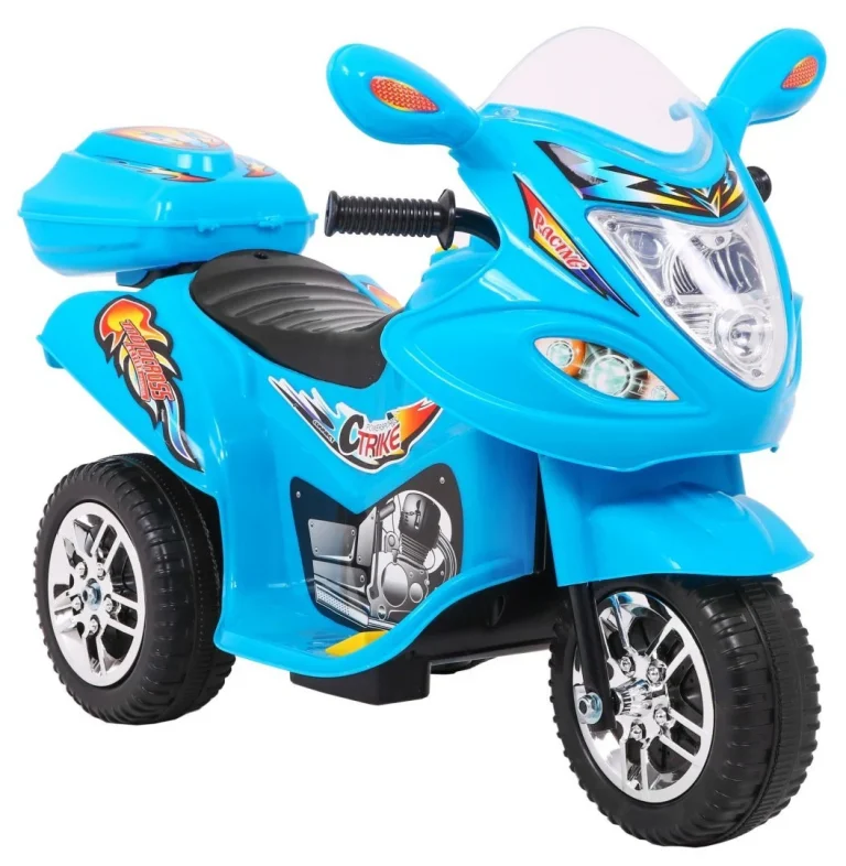 Bjx 088 Električni Tricikl Za Najmlađu Djecu Plavi + Zvuci + Svjetla, Plava Motor Na Akumulator 8