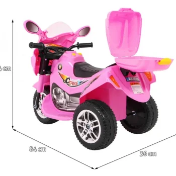 Bjx 088 Električni Tricikl Za Najmlađu Djecu Roza + Zvuci + Svjetla Motor Na Akumulator 2