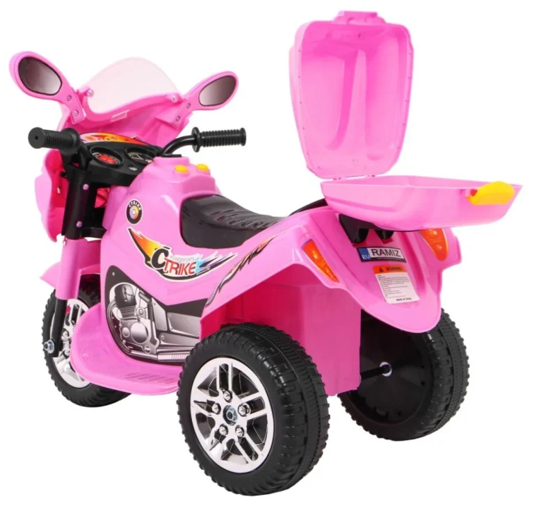 Bjx 088 Električni Tricikl Za Najmlađu Djecu Roza + Zvuci + Svjetla Motor Na Akumulator 5