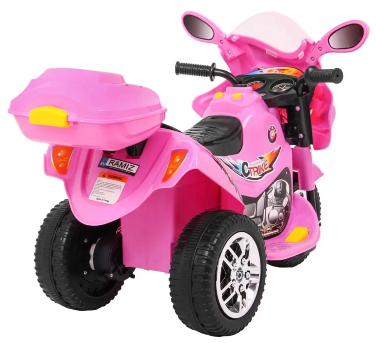 Bjx 088 Električni Tricikl Za Najmlađu Djecu Roza + Zvuci + Svjetla Motor Na Akumulator 7