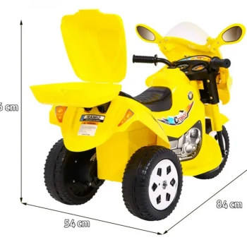 Bjx 088 Električni Tricikl Za Najmlađu Djecu Žuti + Zvuci + Svjetla, žuta Motor Na Akumulator 2