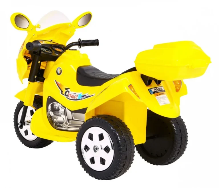 Bjx 088 Električni Tricikl Za Najmlađu Djecu Žuti + Zvuci + Svjetla, žuta Motor Na Akumulator 5