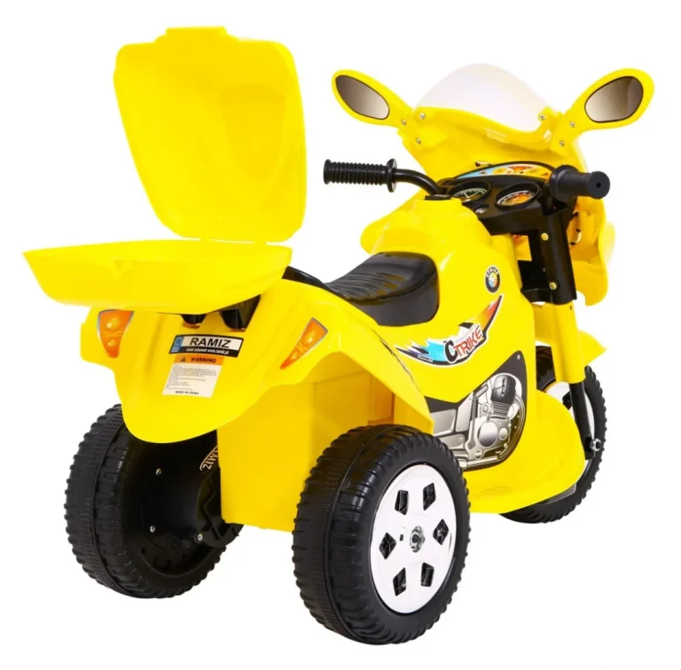 Bjx 088 Električni Tricikl Za Najmlađu Djecu Žuti + Zvuci + Svjetla, žuta Motor Na Akumulator 7