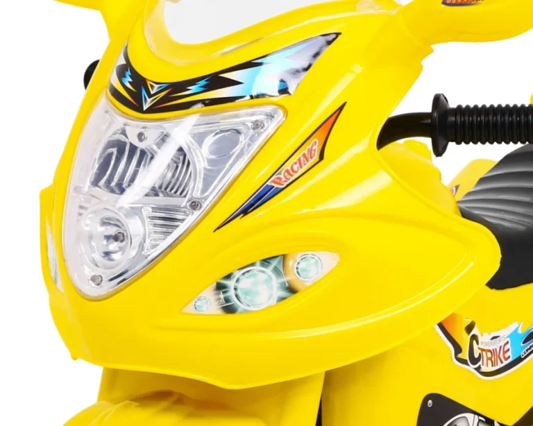 Bjx 088 Električni Tricikl Za Najmlađu Djecu Žuti + Zvuci + Svjetla, žuta Motor Na Akumulator 9