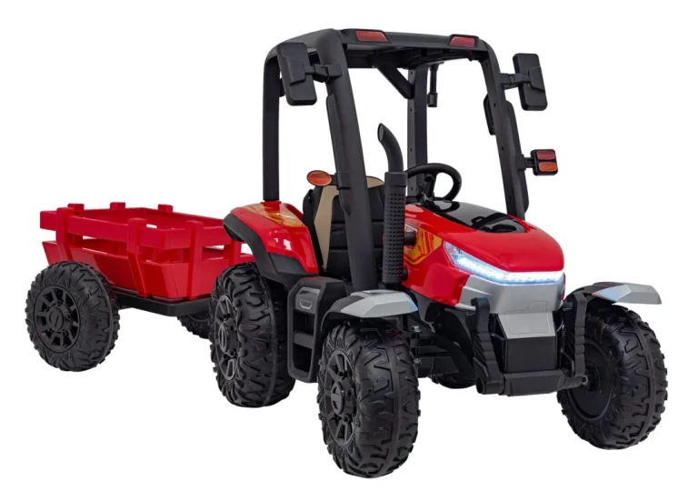 Blast Traktor S Prikolicom Crveni 24v 14