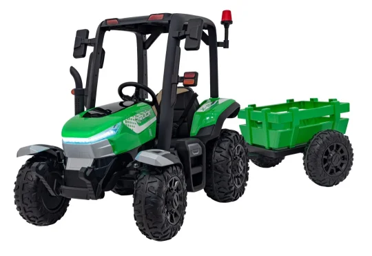 Blast Traktor S Prikolicom Zeleni 24v 1
