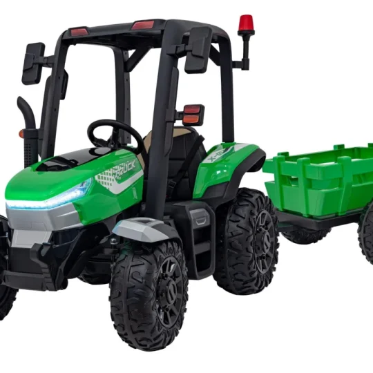 Blast Traktor S Prikolicom Zeleni 24v 1