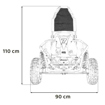 Blatno ČudoviŠte Crno Vozilo Buggy Na Akumulator 2