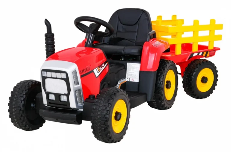 Blow Traktor S Prikolicom Na Akumulator Crveni 1