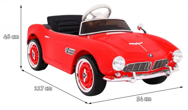 Bmw 507 Retro Auto Na Akumulator Crveni 2