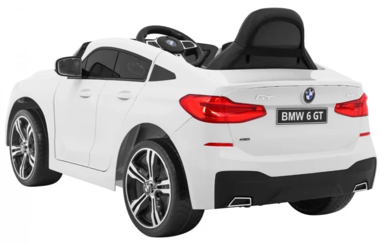 Bmw 6 Gt Automobil Na Baterije Bijeli + Daljinski Upravljač + Spori Start + Eva, Bijela 5