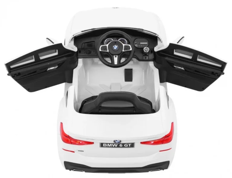 Bmw 6 Gt Automobil Na Baterije Bijeli + Daljinski Upravljač + Spori Start + Eva, Bijela 7