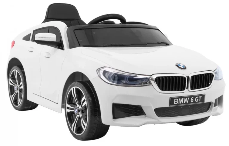Bmw 6 Gt Automobil Na Baterije Bijeli + Daljinski Upravljač + Spori Start + Eva, Bijela 9